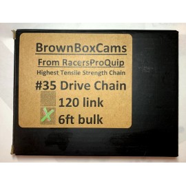 BrownBoxCams Chains Mini Bike Chain Worlds Strongest #35 High HP Chain 6 ft w/Master BrownBoxCams