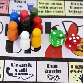 Board Games for Adults,Leather Mat Bachelorette Party Games, Tipsy Drinking Games for Game Night, Birthday,Family Play or Any Occasion (2-8 Players, Age 21+)