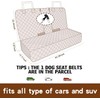 JSTHT Dog Seat Cover, 100% Waterproof Bench Seat Cover Protector