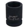 21mm Metric Shallow Impact Impacted European Style Socket 1/2" Drive