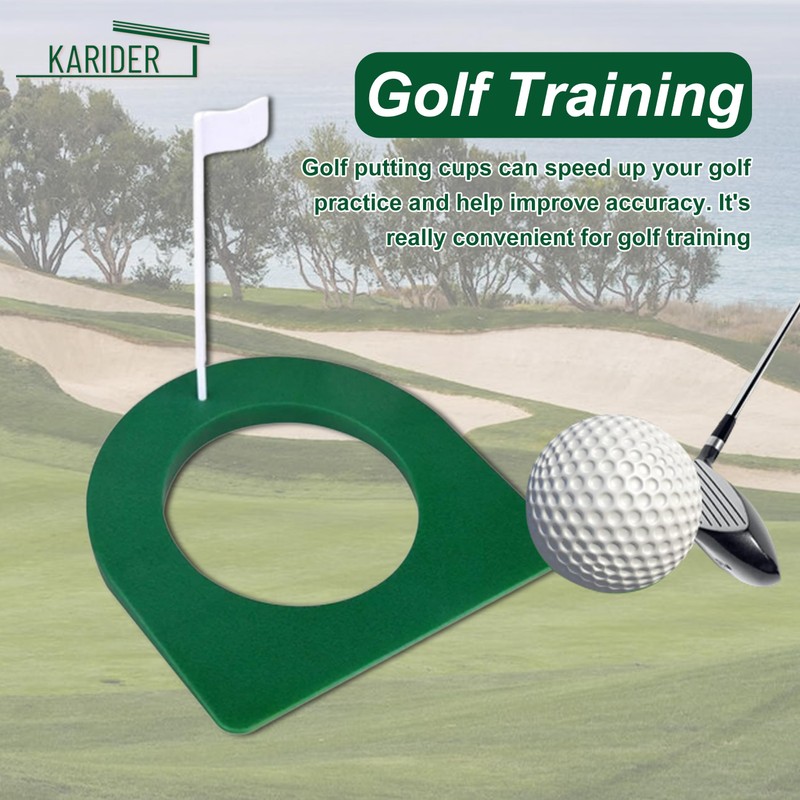 4 Pack Golf Putting Cup with Flag, Golf Putting Disc