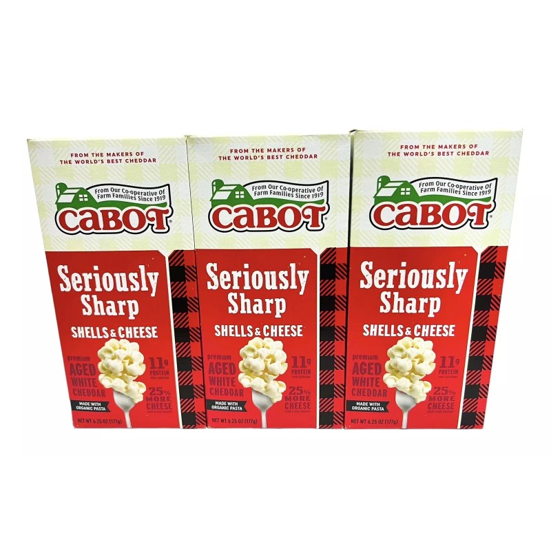Cabot Seriously Sharp Cheddar Mac & Cheese Shells Dinner 6.25