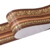 Mesoar Elegant 3D Dark Brown Wallpaper Border Wall Peel Stick