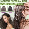 Kit De Tinte Para Cabello Negro Bubble Plant, 10 Unidades,