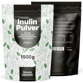 Inulin Powder 1500 g (1.5 kg) - From Chicory Root & No Additives - Fibre for Digestion & Intestinal Flora - 300+ Days Supply - Vegan & Produced in Germany