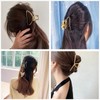 TANG SONG 4PCS 4 Pattern Hair Clips Metal Hair Claw