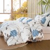 OIKETI Botanical Comforter Twin Size Set-100% Cotton Fabric, Brown Branches