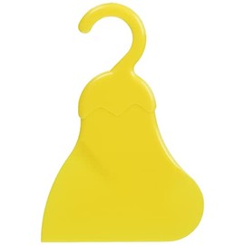 Shimomura Kougyou Made in Japan Full Veggie Smile Kitchen Scraper, Dishwasher Safe FVS-640 (Tsubamesanjo, Niigata) Yellow 4.13×3.15×0.2 inches 105×80×5mm