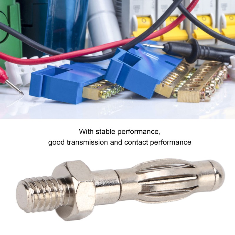 50Pcs Banana Plugs Hex Thread High Accuracy Good Transmission Performance