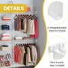 UBANU Hanging Closet Rod Support Kit, Include 4Pcs 3/4 J-Shaped