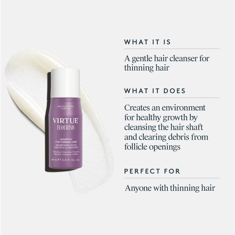 Virtue Flourish Shampoo for Thinning Hair 60ml