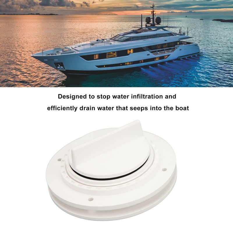 Scupper Valve Plug Efficient ABS Easy Installation Boat Drain Plug