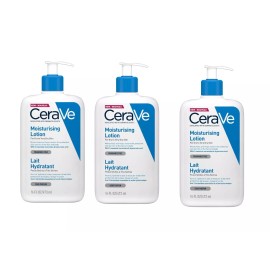 CeraVe Daily Moisturizing Lotion For Dry to Very Dry Skin 16 Fl oz/473 ml - Pack of 3