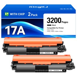 17A Toner Cartridge Black 2-Pack with Chip Replacement for HP 217A CF217A CF217X 17X Compatible with Laserjet Pro MFP M130fw M130nw M130fn M130a M102a M102w M130 M102 Ink Printer All-in-One Drum Unit