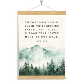 YGSDZY Christian Hanging Flag With Quote Heaven Must Be Our Home Inspirational Bible Verses Wall Decor Lightweight Faith Tapestry For Church Home Prayer Room Christian Gift For Trustees