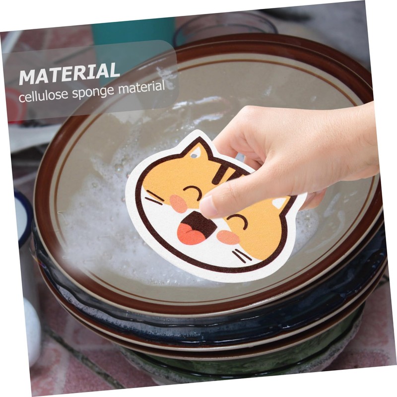 Baluue Pcs Cellulose Sponge Cleaning Multi-Function Kitchen Scrub Sponge for