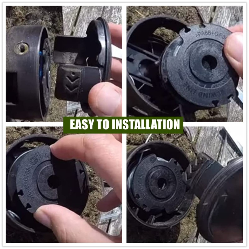 3 Pieces Strimmer Wire Replacement Autofeed Spool Line String Trimmer