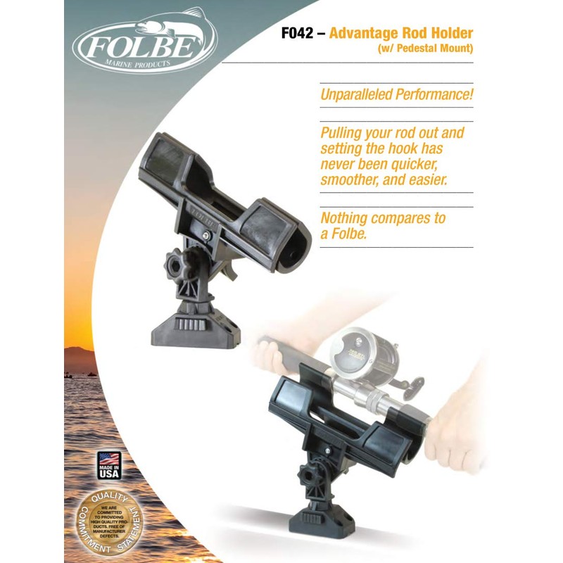 Folbe F042 - Advantage Fishing Rod Holder with Pedestal (Top