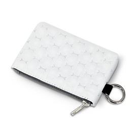 AdiStylinno Small Coin Purse, Portable Lightweight Mini Change Wallet for Women, Ladies Fashion Waterproof Coin Pouch Cute Zipper Wallet with Key Ring (White)