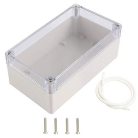 Plastic Electronic Project Box Junction Enclosure Case Box Waterproof Clear Cover (01)