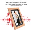 Digital Picture Frame Wooden 7 Inch IPS HD Multifunctional Smart