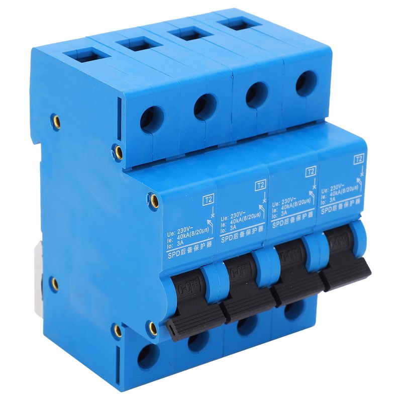 Voltage Surge Arrester Home Flame Retardant Protector SPD 4p LTSCB40KA