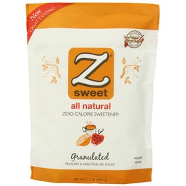 Zsweet All Natural Zero Calorie Sweetener, 1.5-Pound Pouches (Pack of 2)