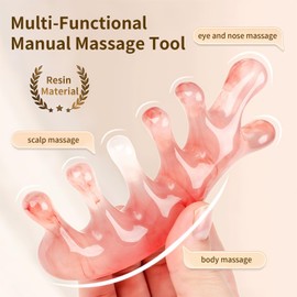 HCYPCV Multi-Functional Manual Massage Tool, Suitable for The Face, Eyes, Head and Neck. It is Used to Reduce Wrinkles, Shape The Jawline and Reduce Swelling. Skin Care Tool (Pink)