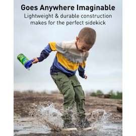 CamelBak eddy+ 14oz Kids Water Bottle with Tritan Renew – Straw Top, Leak-Proof When Closed, Iguanas