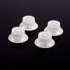 4x Universal LP top hat bell Style Guitar Speed Knobs,White/gold