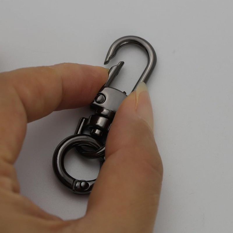 LMAPUR, Set of 2, Hook Key Chain, Metal Detachable Double