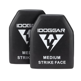 IDOGEAR Tactical EVA Foam Plate High Elasticity Soft Shock Plate for Vest Inner Liner Black 2pcs in Medium Size 10x12''
