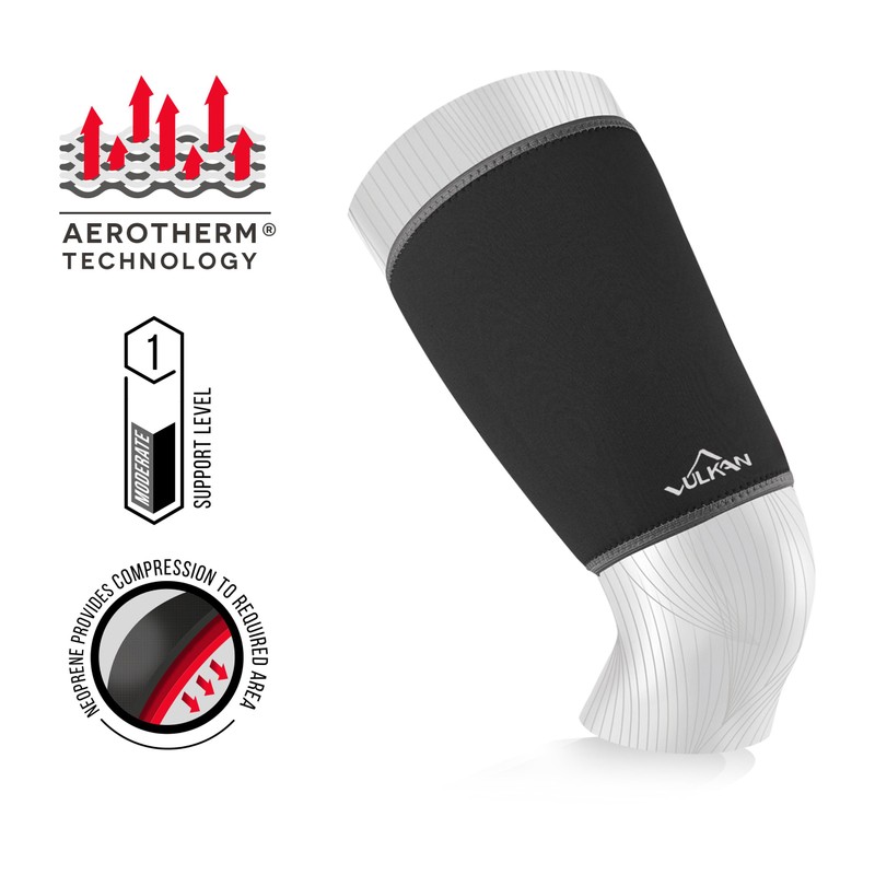 VULKAN Classic Thigh Support, Large, Thigh Brace for Muscle Stability,