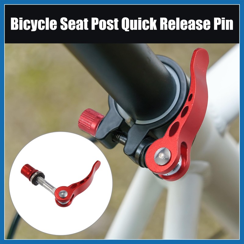 A ABSOPRO 2pcs 8mm Aluminium Alloy Bike Seat Post Quick