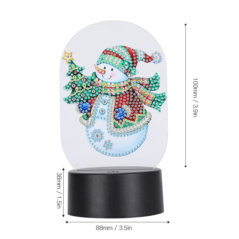 LED Diamond Painting Night Lights Smart Touch Sensor 3D USB