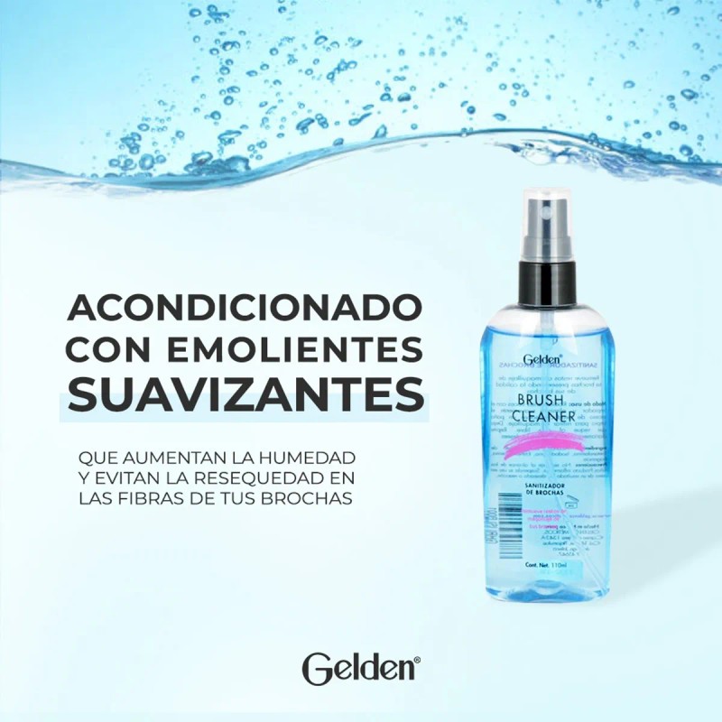 Sanitizador Y Limpiador De Brochas 120 Ml - 6 Piezas