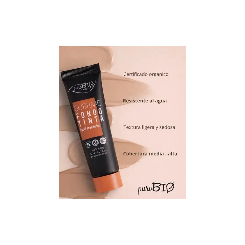 Base Líquida Orgánica Vegana Nickel Tested Purobio Sublime