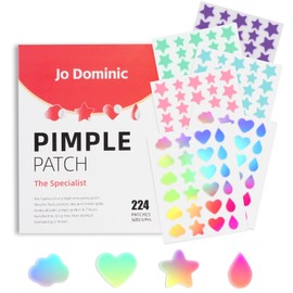 Jo Dominic 208 Counts Cute & Fashion Stars Pimple Patches for Face, Hydrocolloid Acne Patches, Zits Absorbing Patch, Covering Zits and Blemishes with Salicylic Acid, Tea Oil & Centella, Cruelty Free