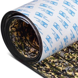 OCEANBROAD Self-Adhesive Camouflage Boat Flooring Sheet 96''x36'‘ Faux Teak EVA Foam Marine Non-Slip Pad Camo Decking for MotorBoats Yacht Helm Pad Jon Boat Floor, Camouflage Green