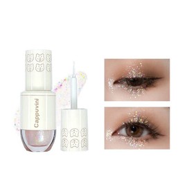 CAPPUVINI Liquid Glitter Shadow Like Stars, Glitter, Single Color, Stick Eye Shadow, Teardrop Bag, 6 Colors, Starry Sand Liquid Eye Shadow, Liquid Eye Shadow, Long Lasting, Highly Colorful,
