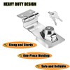 ZiYuya Padlock Hasp Right Angle 90 Degrees Safety Hasp Lock