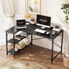 Huuger L Shaped Desk, 47 Inches Computer Desk with Reversible
