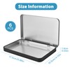 Elesunory 6Pcs Metal Rectangular Hinged Tin Boxes with Lid, Mini