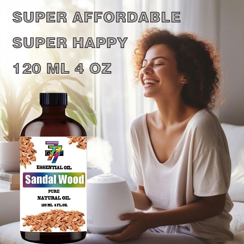 Sandalwood Essential Oil 4 Fl Oz (120Ml) -Sandalwood Oil for