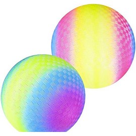 DollarItemDirect 9 inches Rainbow Playground Ball, Case of 50