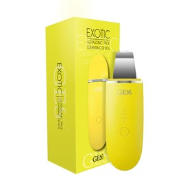 GESS Exotic Ultrasonic Face Lifting Device - Gentle Exfoliation, Skin Tightening, Anti-Ageing Care System for Dry & Mature Skin with Chromotherapy and Video Instructions