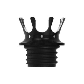 HDBUBALUS Motorcycle Vented Gas Cap King Crown Fuel Tank Cap with Right-Hand Threads Fit for Harley Sportster Dyna Touring Road King Softail Trike FLRT Black