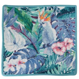 Faylor Handkerchief Hand Towel, Women's, 11.8 x 11.8 inches (30 x 30 cm), Tropical Bird