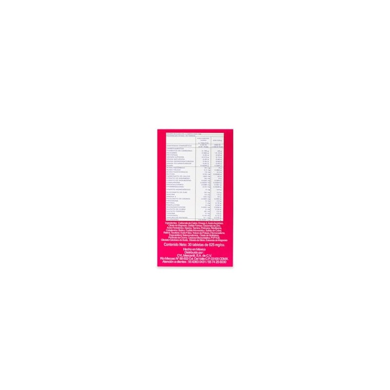 Suplemento Alimenticio Ingredientes Mujer Vitaminas Prenatales Omega Ácido Fólico Hierro