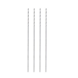 sourcing map 4pcs Solid Carbide Drill Bits 0.5mm C3/K10 Tungsten Carbide Precision Mini Micro Straight Shank Twist Drill Bit for Stainless Steel Metal Plastic Wood